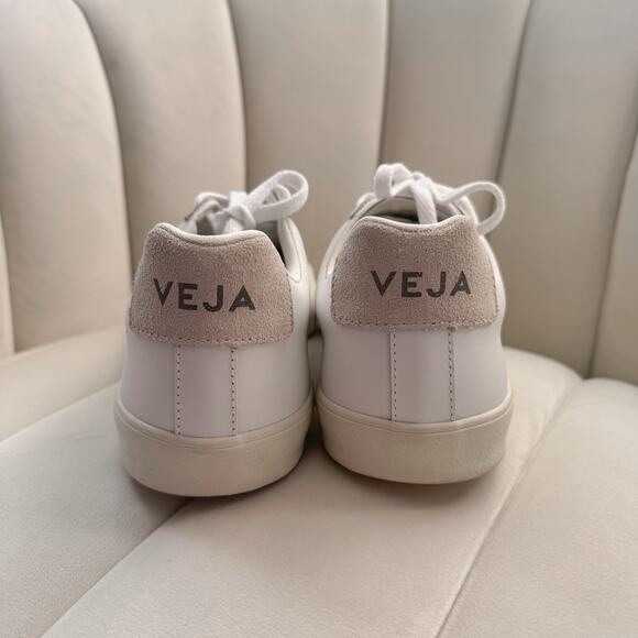 Veja Esplar Extra White Casual Low Top Leather Sneakers Women's Size 10 With Box - Picture 5 of 8